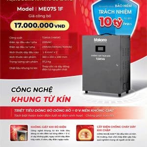 Chống giật trọn đời MAKANO 7.5KVA DE075 1F